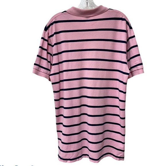 RALPH LAUREN POLO MENS SIZE L PINK NAVY STRIPE GREAT FOR SPRING & EASTER PREPPY - Picture 4 of 4